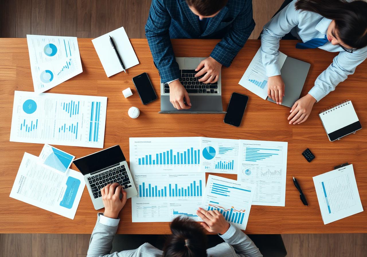 Acquisition and logistics analysts at work